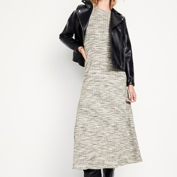 Old Navy Gray Long Sleeve Women's Dress - Picture 2 of 8